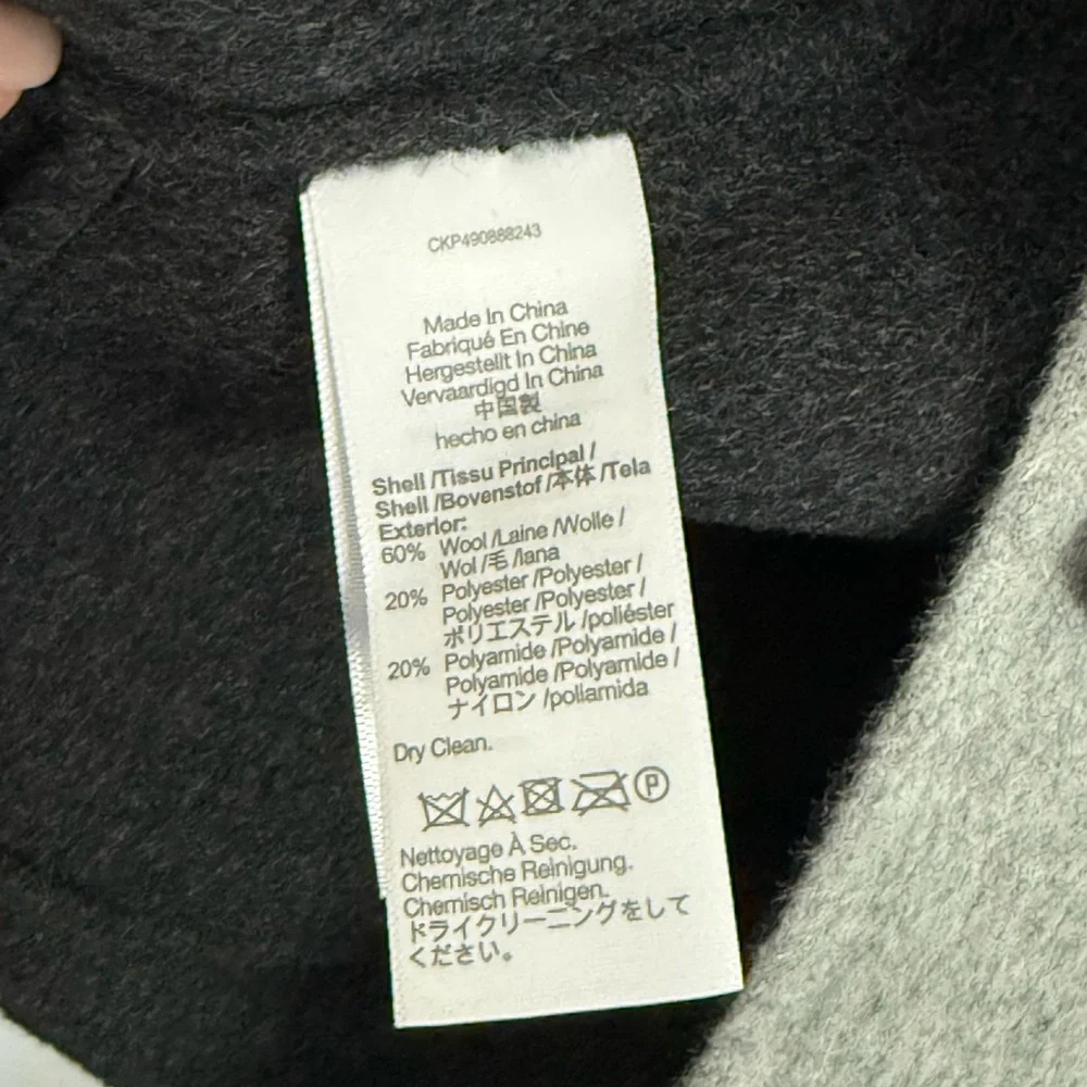 MADEWELL NEW Wool Blend double face long shirt, jacket